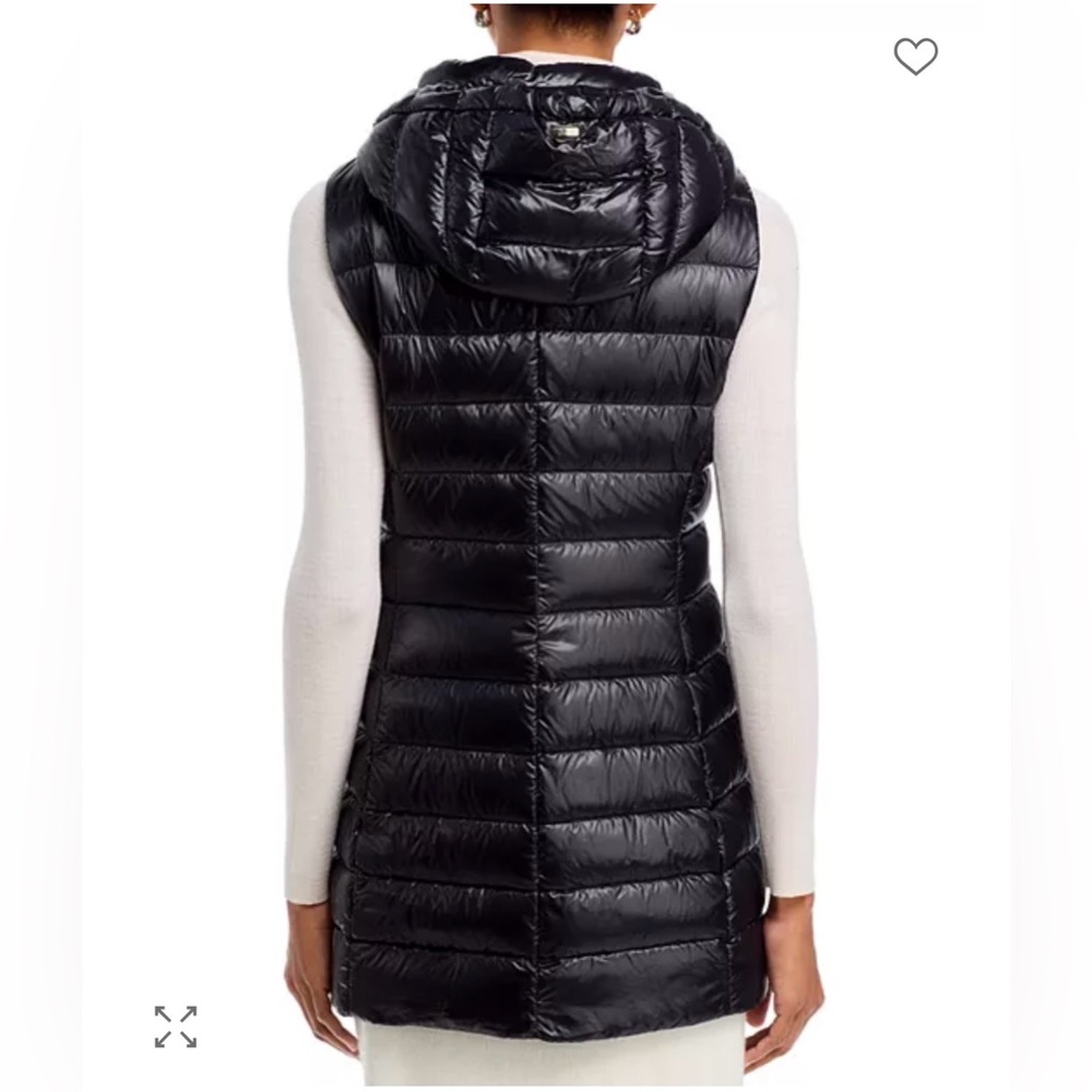 Herno Shiny Black Puffer Vest Iconico Serena - Picture 2 of 12